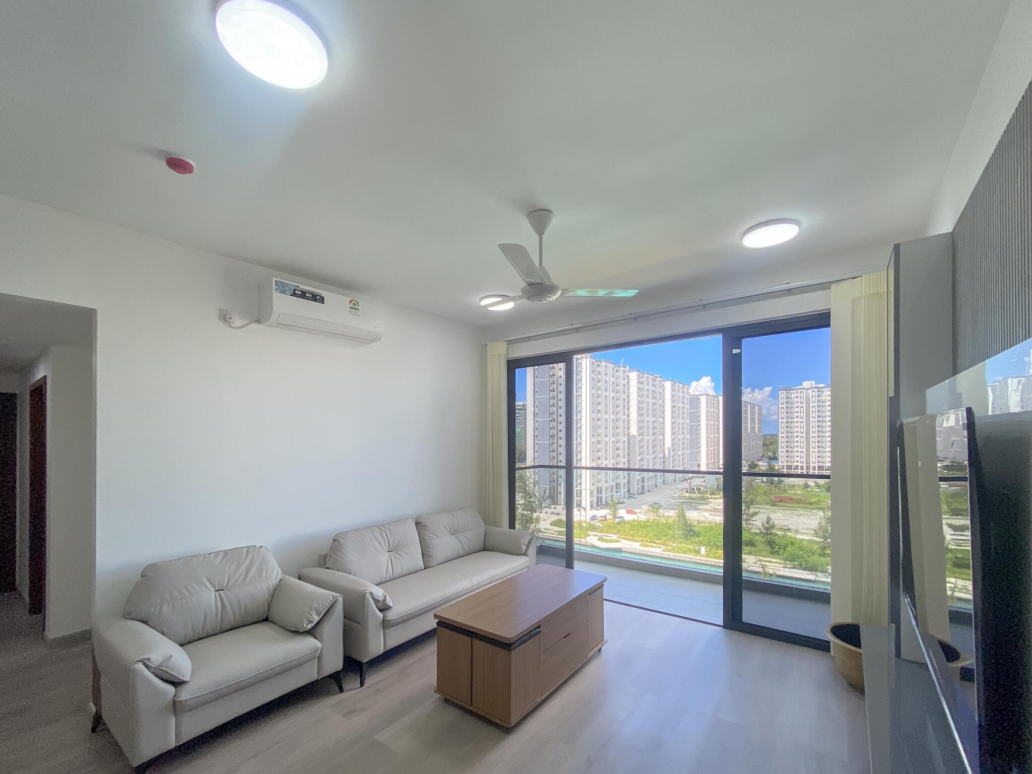 Living Area — 3-bedroom Panoramic Channel Views & Bespoke Interiors Luxury 3BR 3 Balcony Furnished, Maldives