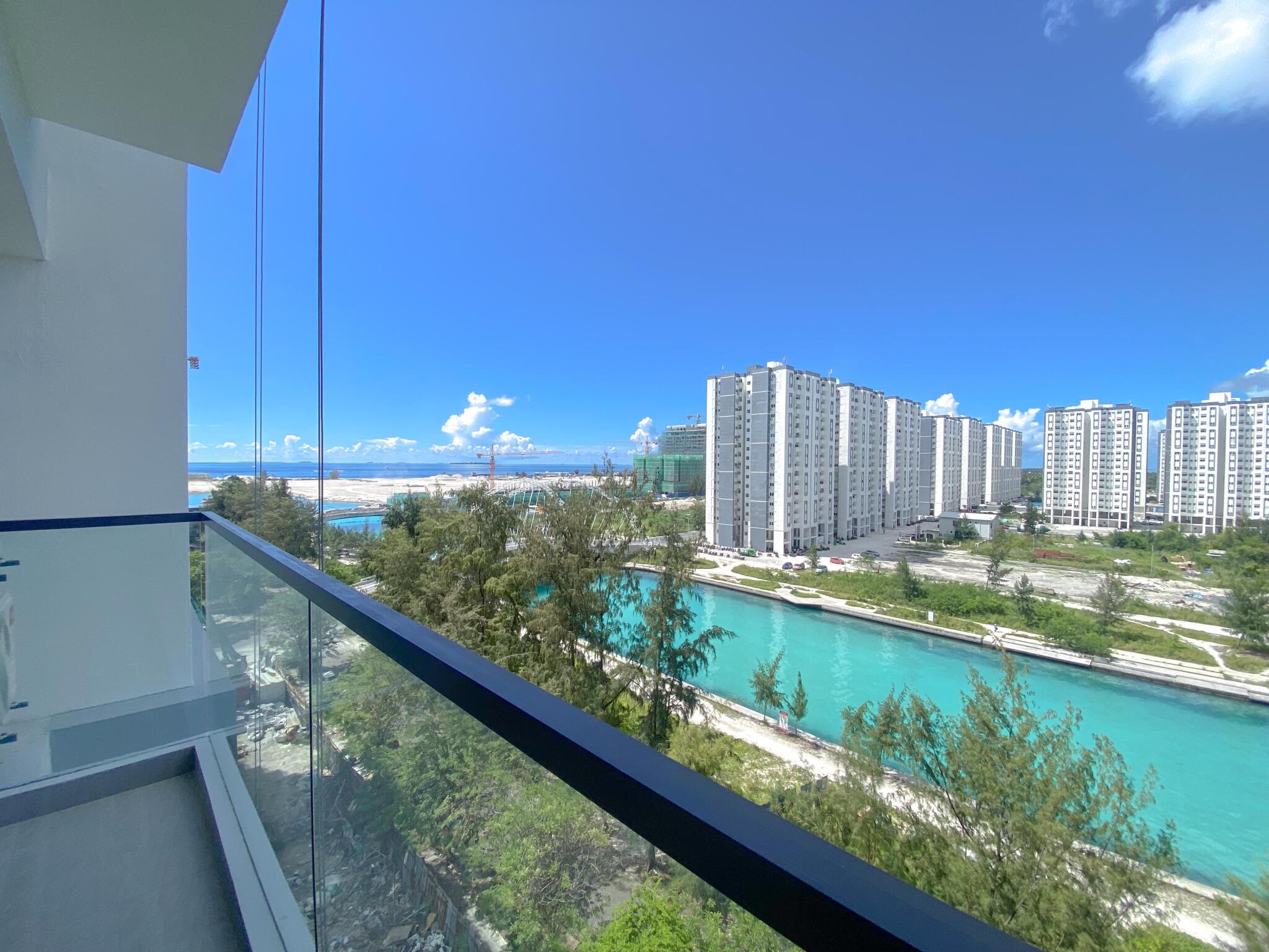Living Area — 3-bedroom Panoramic Channel Views & Bespoke Interiors Luxury 3BR 3 Balcony Furnished, Maldives